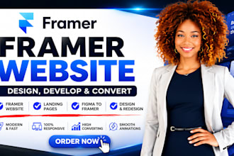 design high converting framer website, landing page, figma to framer site