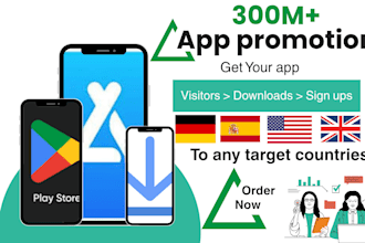 app install, mobile app promotion, game marketing promotion android IOS installs