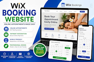 design wix website, wix booking website, wix online appointment website