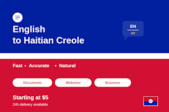 do english to haitian creole translation