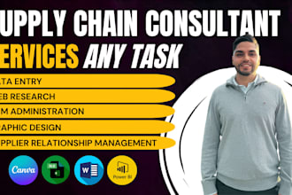 be your professional supply chain consultant in english and spanish