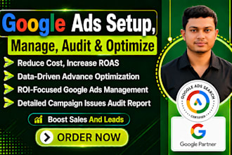 setup, audit and optimize google ads for e commerce and local service businesses