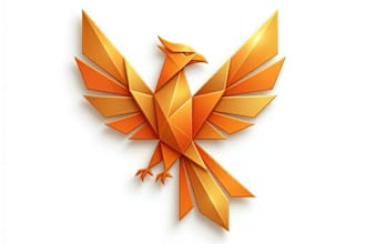 design professional origami logo