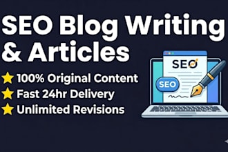 write SEO blog posts and articles for your website