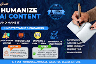 humanize ai content and make it undetectable and engaging