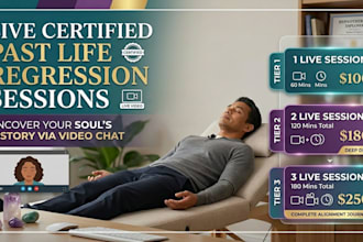 facilitate a live certified hypnotherapy past life regression session