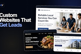 build a custom business website or landing page that gets leads