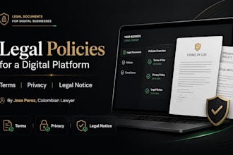 draft terms and conditions and privacy policy for your digital business