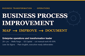 map and improve your business process and workflows