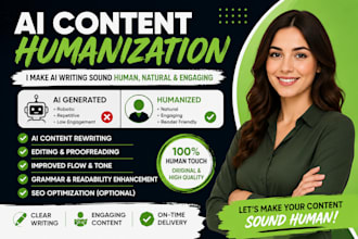 detect, edit, rewrite and humanise ai content