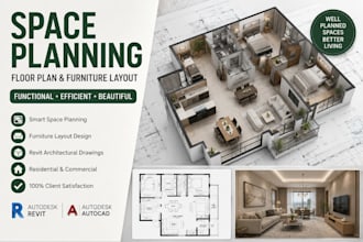 do space planning floor plan furniture layout design