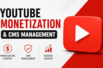 do youtube monetization, cms management expert and mcn support
