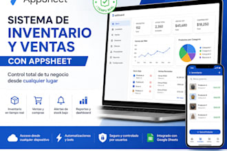 crear tu aplicacion para control de inventario y ventas