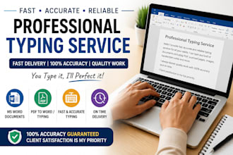 professional typing and data entry services