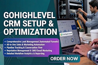 set up and optimize your gohighlevel CRM