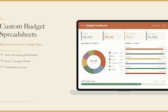 create a custom budget spreadsheet in excel and google sheets