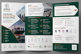 design trifold, bifold, or single page business flyer