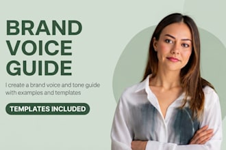 create a brand voice and tone guide with examples and templates