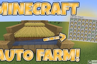 help you build a automatic farm in minecraft