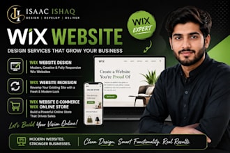 design high converting wix website wix website redesign, wix real estate website
