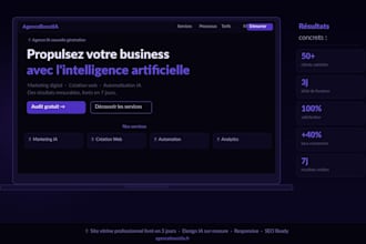 create a stunning one page website for your business using ai