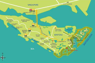 design a custom illustrated tourist, resort and travel map