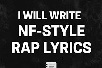 write you a deep emotional rap verse like nf