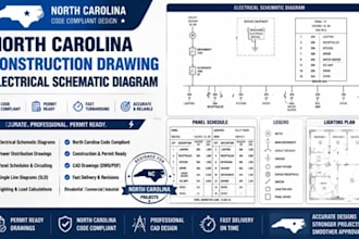 design north carolina construction drawing electrical schematic diagram