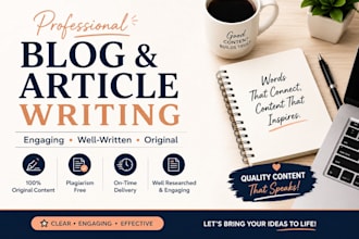 write engaging blog posts, articles and personal essays