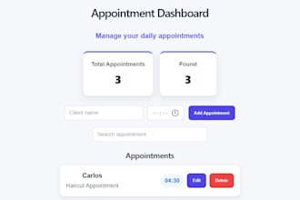 build a react dashboard UI