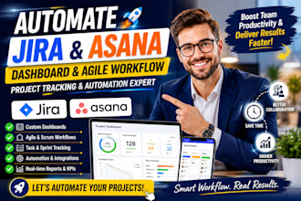 setup and automate jira asana dashboard agile scrums workflow project tracking