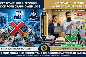 do quality inspection for used clothes