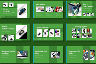design professional greentech esg sustainability impact report presentation
