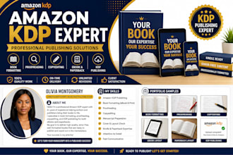 format, proofread, and publish your book for amazon KDP