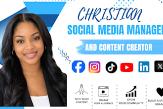 be your christian social media manager and content creator