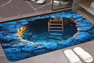 make 3d pavement floor illusion art with hidden images for walls and carpets