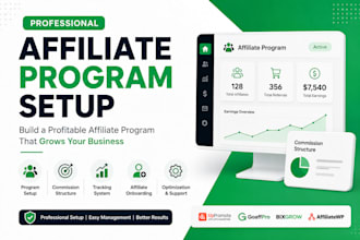 create and set up a professional affiliate program,affiliate marketing,setup