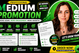 do organic medium article promotion, medium followers to increase engagement