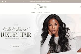 build hair extension store hair shopify store beauty website wix hair extension