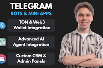 build custom telegram bots mini apps and automation scripts