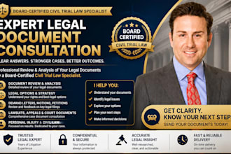 provide board certified civil trial law consultation