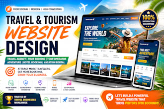 do travel agency website tourism website tour booking website adventure website
