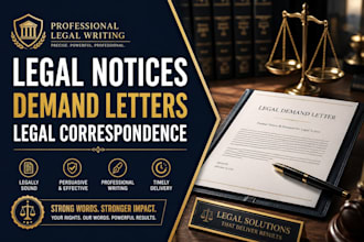 draft legal notices, demand letters, and legal correspondence