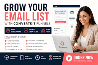 design convertkit newsletter design kit landing page convertkit, email sequence