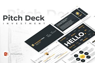 design brand launch product presentation for investors pitching and promotion