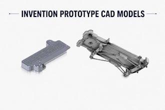 invention prototype cad models, solidworks fusion360 product prototype rendering