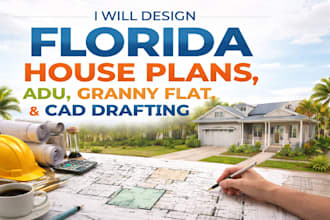 design florida house plans, adu, granny flat, garage conversion, cad drafting