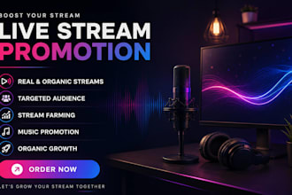 do organic stream farming, click farming for sportify, twitch, discord,  youtube