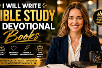 write bible study and devotional book sermon ted talk
