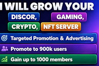 discord advertising, discord promotion, mass dm, discord server promotion growth